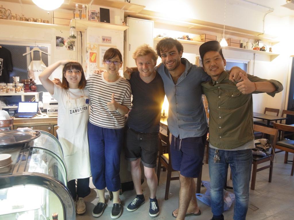 טוקיו Zabutton Hostel And Coffee מראה חיצוני תמונה